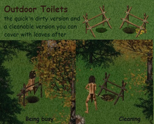 outdoor toilets